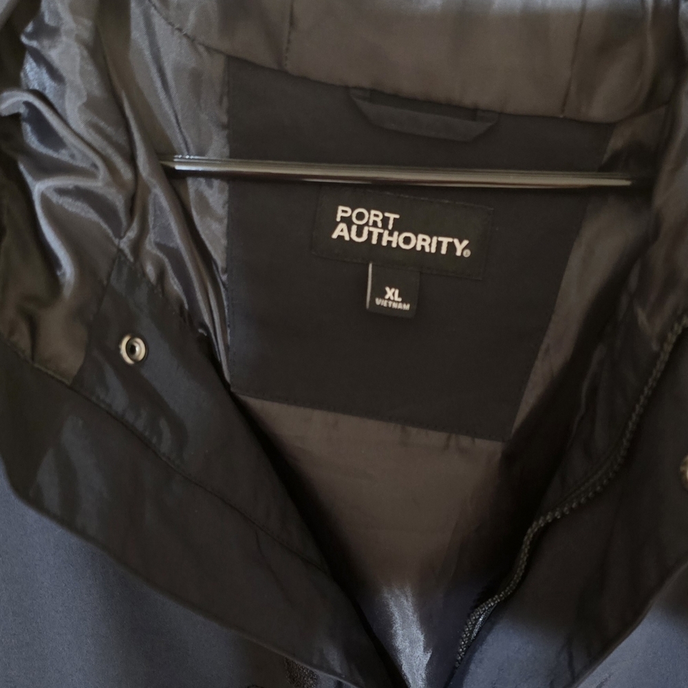 Men's XL Port Authority Cascade Waterproof Hooded Jacket Raincoat Parka Black - Picture 8 of 16
